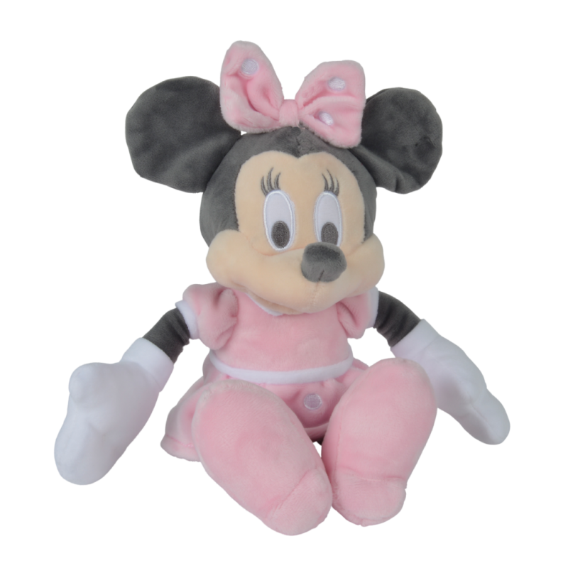  minnie souris peluche rose 25 cm 